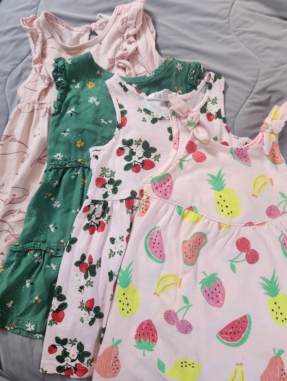 4PC Summer Dresses 12-18M
